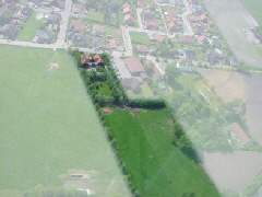 Luftaufnahme unseres Grundstücks